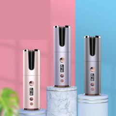 Wireless Rechargeable Curling Iron Electric Hair Curler Fully Automatic Rotating Portable Hairdresser - ProTrendyz