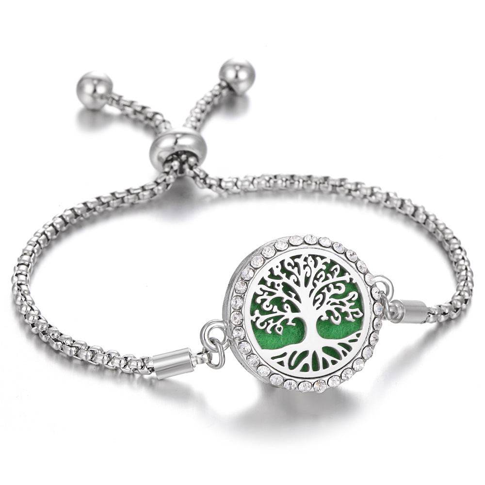 2024 New Kaleidoscope Aromatherapy Bracelet Perfume Essential Oil Diffuser Locket Bracelet Charms Women Aroma Diffuser Jewelry - ProTrendyz