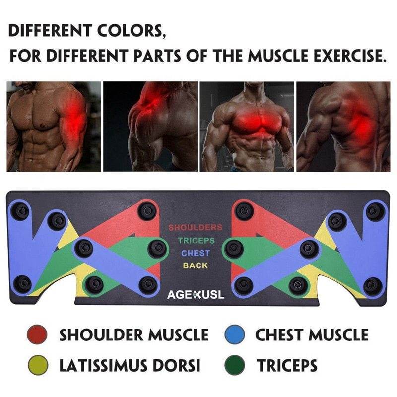 Push Up Rack Edge 9 in 1 Body Building Exercise Fitness Tools Women Men Push-Up Display Shelves and Raisers For GYM Training Body drop shipping - ProTrendyz