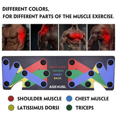 Push Up Rack Edge 9 in 1 Body Building Exercise Fitness Tools Women Men Push-Up Display Shelves and Raisers For GYM Training Body drop shipping - ProTrendyz