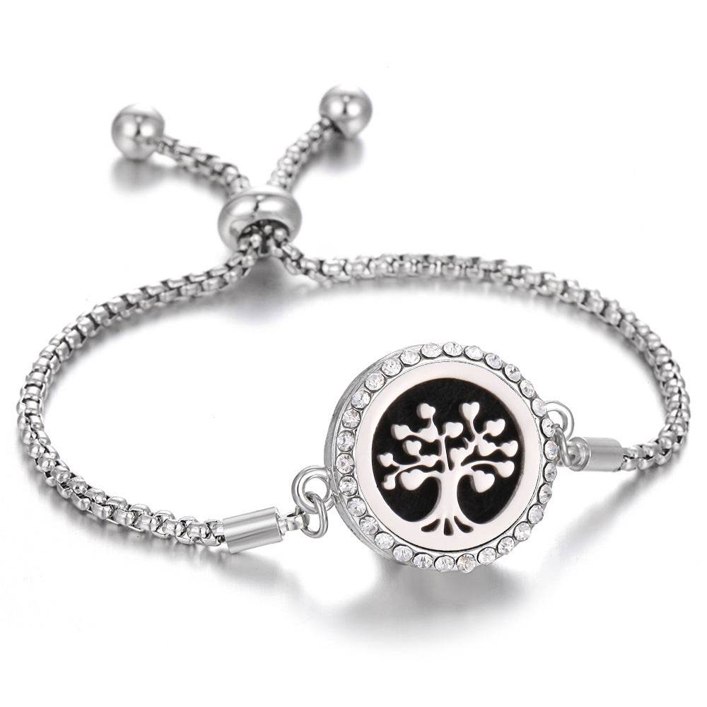 2024 New Kaleidoscope Aromatherapy Bracelet Perfume Essential Oil Diffuser Locket Bracelet Charms Women Aroma Diffuser Jewelry - ProTrendyz