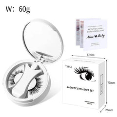 Magnetic False Eyelashes Integrated Storage Box Glue-free Magnet False Eyelashes Natural Makeup Tools With Applicater - ProTrendyz