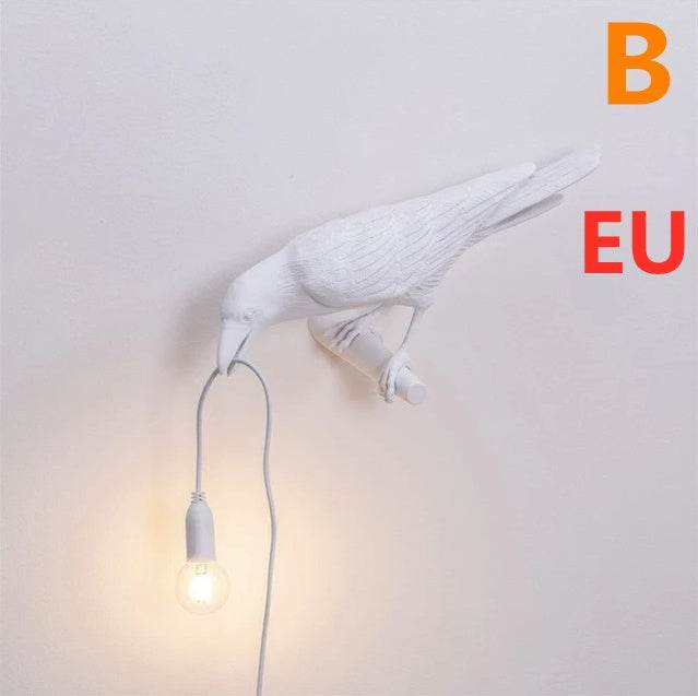 Creative Auspicious Bird Resin Wall Lamp Decoration - ProTrendyz