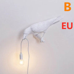 Creative Auspicious Bird Resin Wall Lamp Decoration - ProTrendyz
