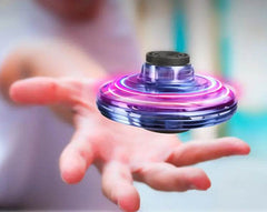 Mini Fingertip Gyro Interactive Decompression Toy Drone LED UFO Type Flying Helicopter Spinner Toy Kids - ProTrendyz