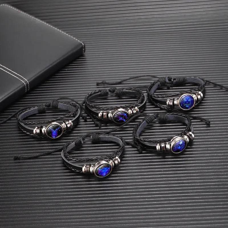 Zodiac Constellation Bracelet Braided Design Bracelet For Men Women Kids - ProTrendyz