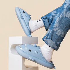 Cartoon Shark Shoes Home Slippers EVA Lovers Slippers Winter Soft Bottom Waterproof Shoes - ProTrendyz