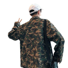 New Mens Camouflage Denim Jacket Coat Man Coats Jaqueta Masculino Jeans Jacket & Coats Fashion Design Autumn Brand Clothing - ProTrendyz