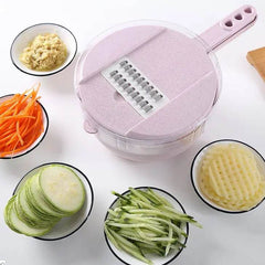 8 In 1 Mandoline Slicer Vegetable Slicer Potato Peeler Carrot Onion Grater With Strainer Vegetable Cutter Kitchen Accessories - ProTrendyz