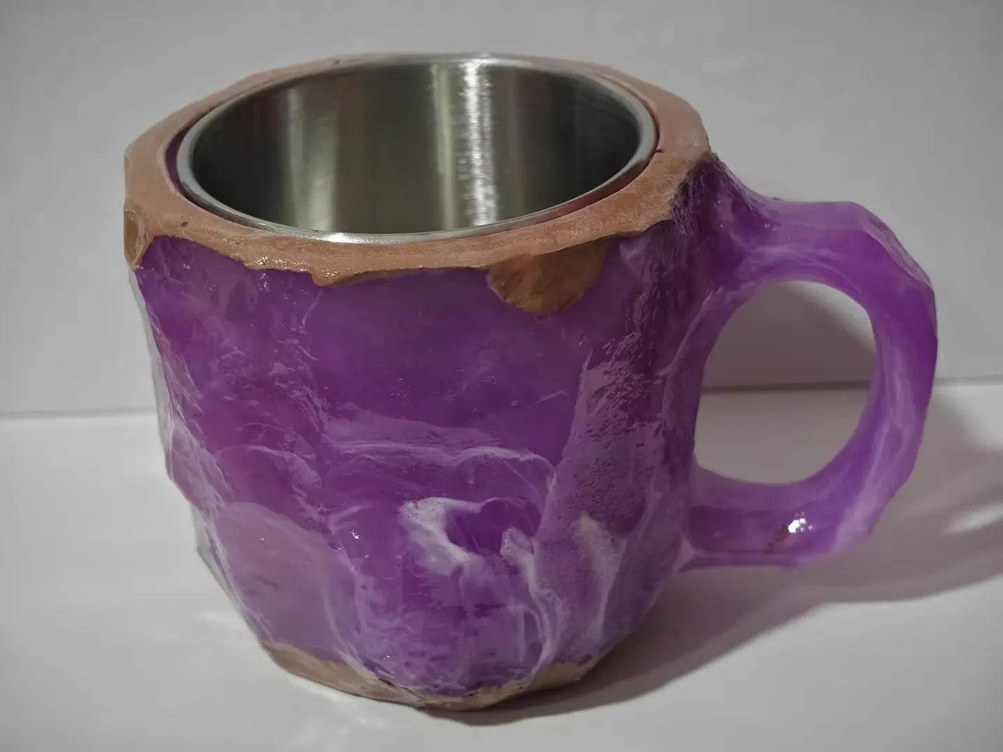 400ml Resin Mineral Crystal Coffee Mugs With Handles Elegant Fake Mineral Crystal Cup For Workplace Home Decor Christmas Gift Kitchen Gadgets - ProTrendyz
