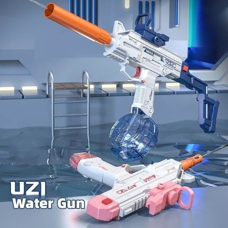 Children Automatic UZI Electric Backpack Water Submachine Gun Fights Summer Toy Water Guns Outdoor Beach Swimming Pool Toys - ProTrendyz