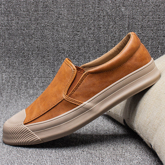 Mens Casual Leather Rubber Shoes ProTrendyz