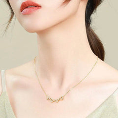 Retro Magnetic Folding Heart Shaped Four Leaf Clover Pendant Necklace Women Love Clavicle Chain Gifts Openable Choker Jewelry US - ProTrendyz