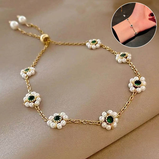 Pearl Flowers Bracelet All-match Fashion Adjustable Chain Bracelet - ProTrendyz