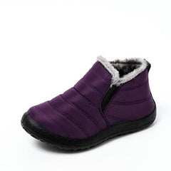 Slip on Fashion Unisex Keeping Warm Ankle Boots Men Winter Snow Boots Shoes Women Man Waterproof Lightweight Flat Plus Size Shoe - ProTrendyz