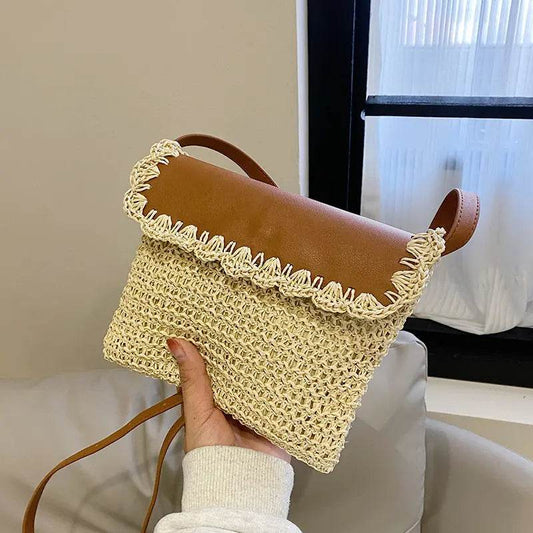 Women's Straw Mori Style Western Style All-matching Beach Crossbody Bag - ProTrendyz