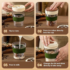 Cold Cup Portable Coffee With Ice Tray - ProTrendyz