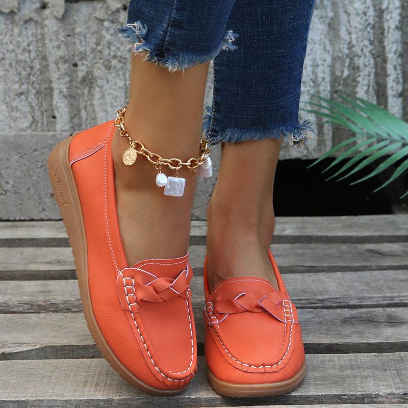 Women Flats Shoes Weave Design Soft Spring Summer Shoes - ProTrendyz