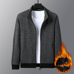 Dad Wears A Jacket With A Stand-up Collar And A Casual Jacket - ProTrendyz