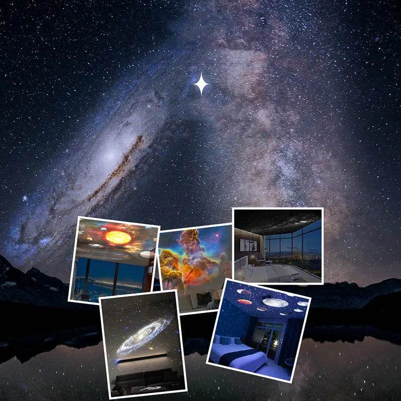 Night Light Galaxy Projector Starry Sky Projector 360 Rotate Planetarium Lamp For Kids Bedroom Valentines Day Gift Wedding Deco - ProTrendyz