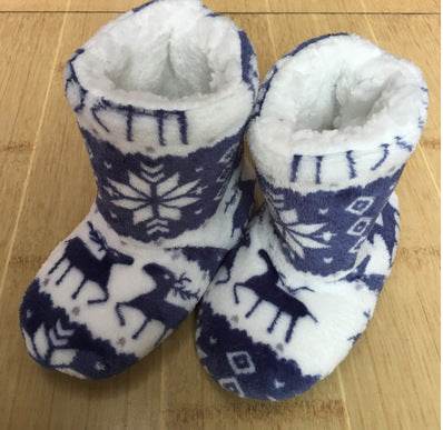 Christmas Elk Floor Shoes Indoor Socks Shoes Warm Plush House Slippers - ProTrendyz