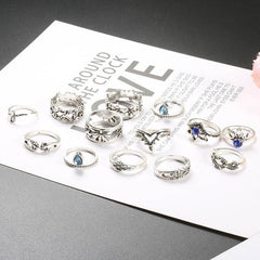 Hollow Jeweled 13-piece Set Women's Ring Suit - ProTrendyz
