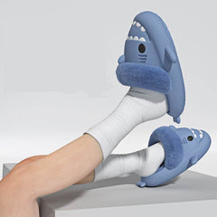 Winter Shark Slippers Detachable Warm Fuzzy Slippers Bedroom House Shoes Women - ProTrendyz