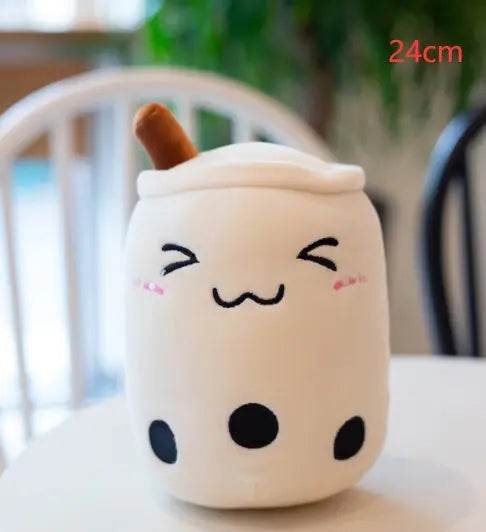 Cute Fruit Drink Plush Stuffed Soft Strawberry Milk Tea Plush Boba Tea Cup Toy Bubble Tea Pillow Cushion Kids Gift US - ProTrendyz