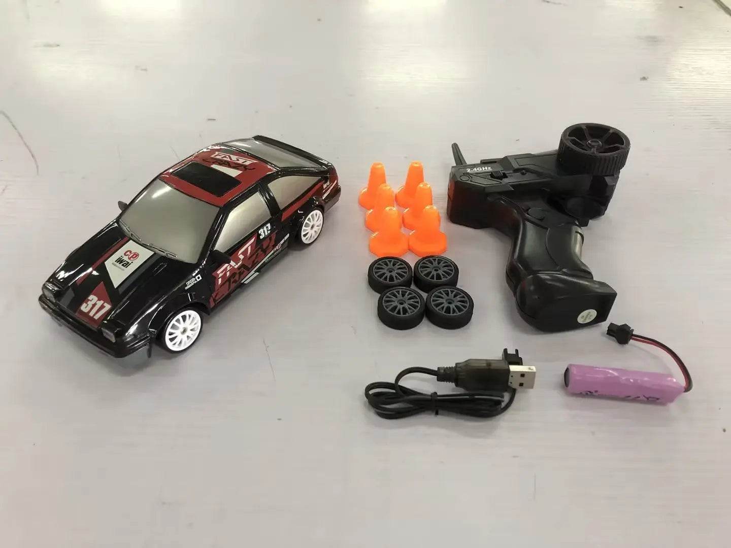 2.4G Drift Rc Car 4WD RC Drift Car Toy Remote Control GTR Model AE86 Vehicle Car RC Racing Car Toy For Children Christmas Gifts - ProTrendyz