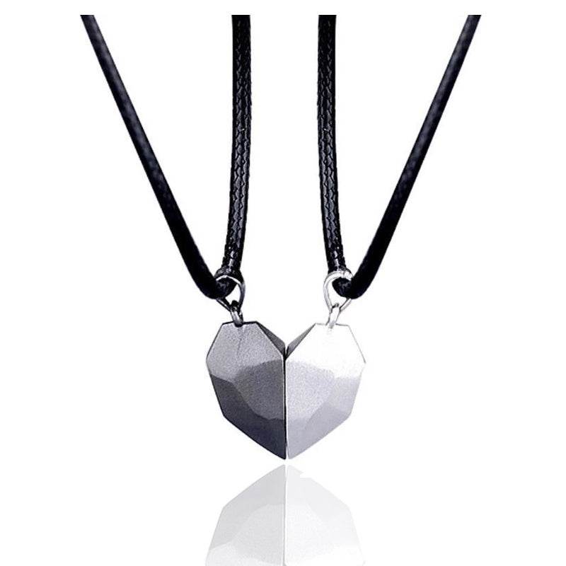 Creative Magnet Necklace Love Heart Broken Men And Women - ProTrendyz
