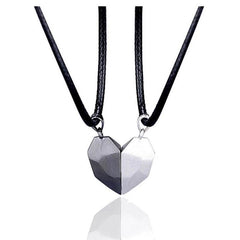 Creative Magnet Necklace Love Heart Broken Men And Women - ProTrendyz