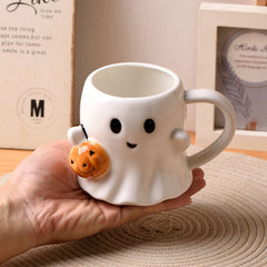 Pumpkin Ghost Cup Halloween Creative Cute Water Glass