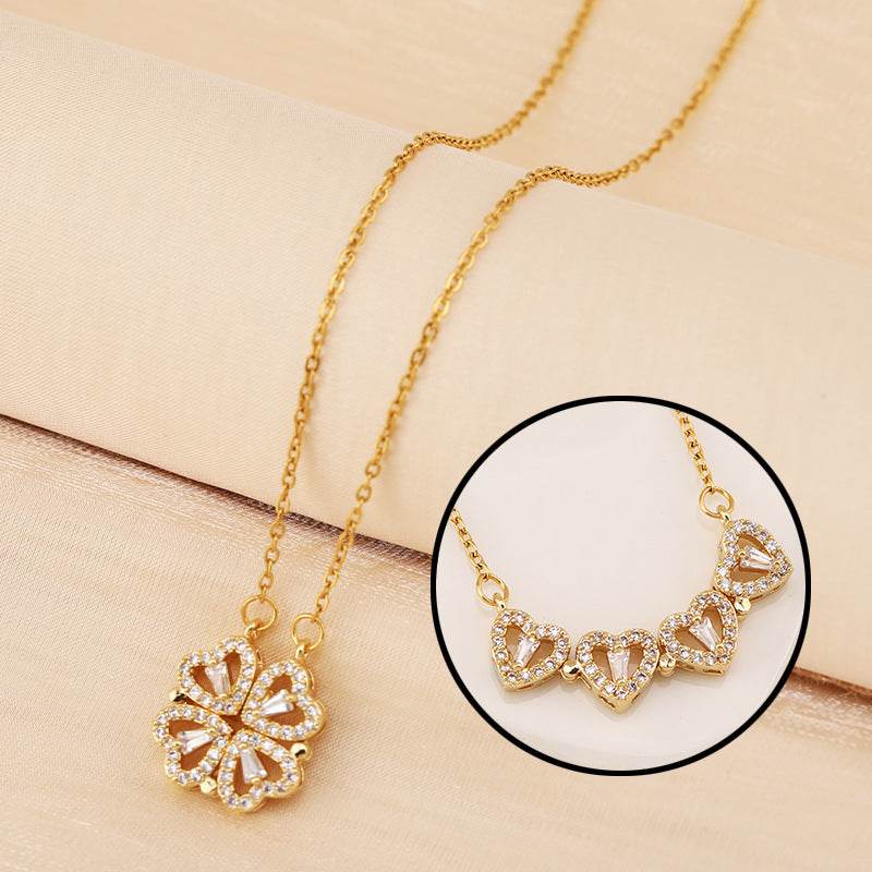Variety Four-leaf Clover Non-fading Light Luxury Titanium Steel Necklace - ProTrendyz