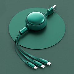 3 In1 USB Cable Micro USB Type C Cable 3 In 1 2.4A Retractable USB C Charging Cable - ProTrendyz