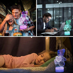 3D Lamp Acrylic USB LED Night Lights Neon Sign Lamp Xmas Christmas Decorations For Home Bedroom Birthday Decor Valentines Day Gifts - ProTrendyz