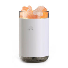 Air Humidifier Crystal Salt Stone Desktop Aromatherapy Essential Oil Ultrasonic Diffuser With LED Lamp Bedroom Home Humidifier - ProTrendyz