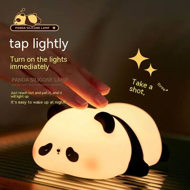 Panda Night Lights For Kids Cute Animal Silicone Timing Rechargeable Lamp Cartoon Panda Bedroom Decoration Kids Boys Girls Gift - ProTrendyz