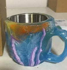 400ml Resin Mineral Crystal Coffee Mugs With Handles Elegant Fake Mineral Crystal Cup For Workplace Home Decor Christmas Gift Kitchen Gadgets - ProTrendyz