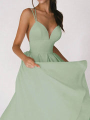 Sexy V-neck Suspender Dress Summer Fashion A-Line Long Dresses For Women - ProTrendyz