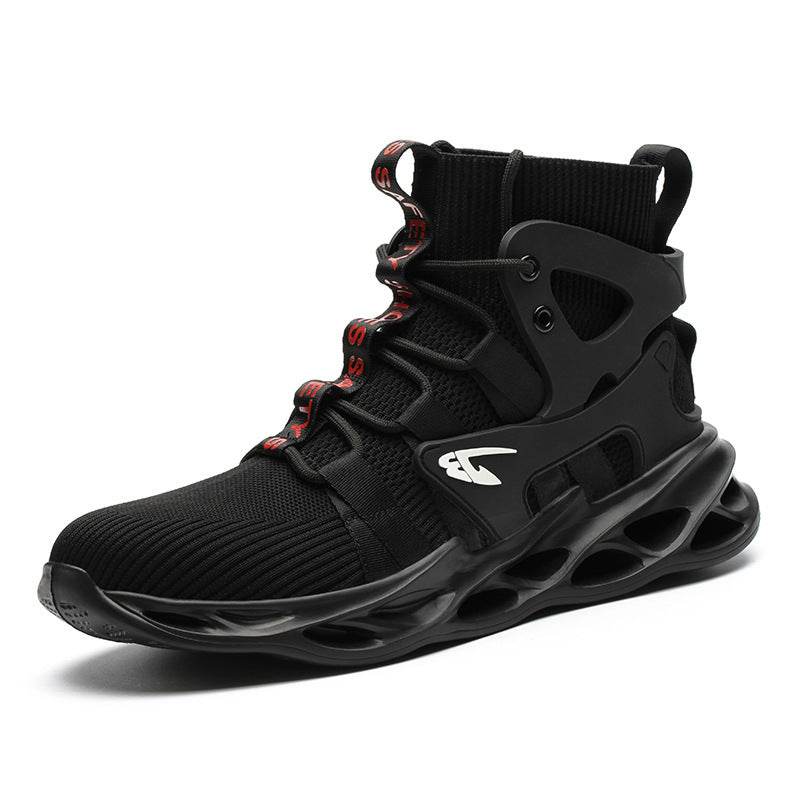 High-top Safety Shoes Construction Protective Footwear Men Steel Toe Shoes Breathable Hiking Boots Puncture Proof Work Boots - ProTrendyz