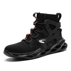 High-top Safety Shoes Construction Protective Footwear Men Steel Toe Shoes Breathable Hiking Boots Puncture Proof Work Boots - ProTrendyz