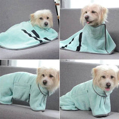 Quick-drying Pet Absorbent Towel Dog Bathrobe Pet Dog Bath Towel For Dogs Cats Microfiber Absorbent Pet Drying Towel Pet Supplies Pet Products - ProTrendyz