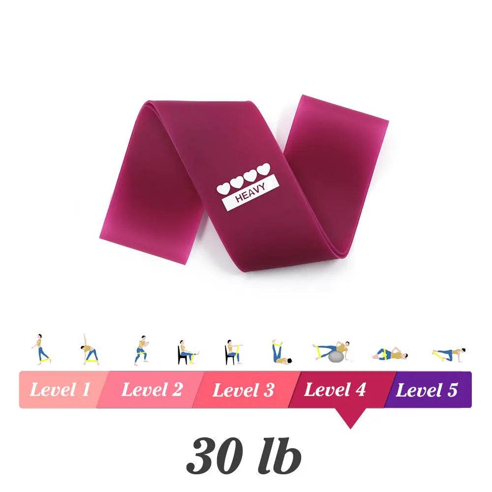 Yoga Resistance Rubber Bands Indoor Outdoor Fitness Equipment 0.35mm-1.1mm Pilates Sport Training Workout Elastic Bands US - ProTrendyz