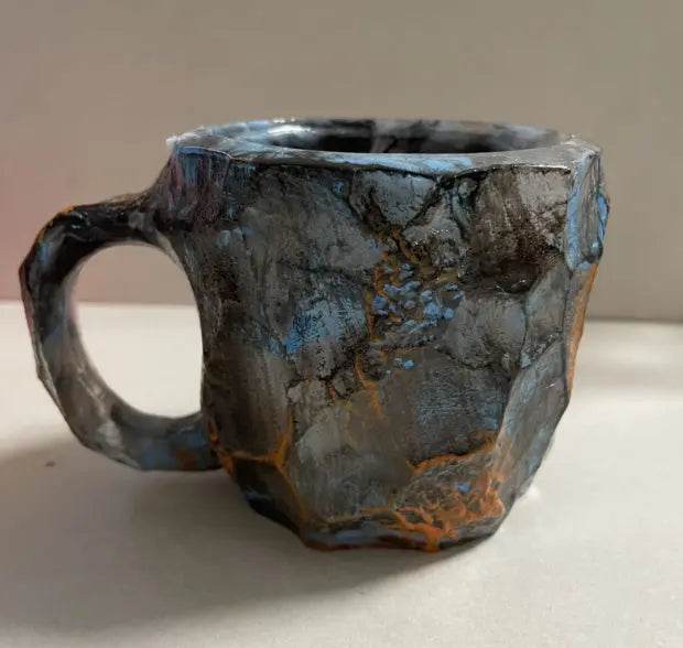 400ml Resin Mineral Crystal Coffee Mugs With Handles Elegant Fake Mineral Crystal Cup For Workplace Home Decor Christmas Gift Kitchen Gadgets - ProTrendyz
