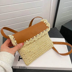 Women's Straw Mori Style Western Style All-matching Beach Crossbody Bag - ProTrendyz