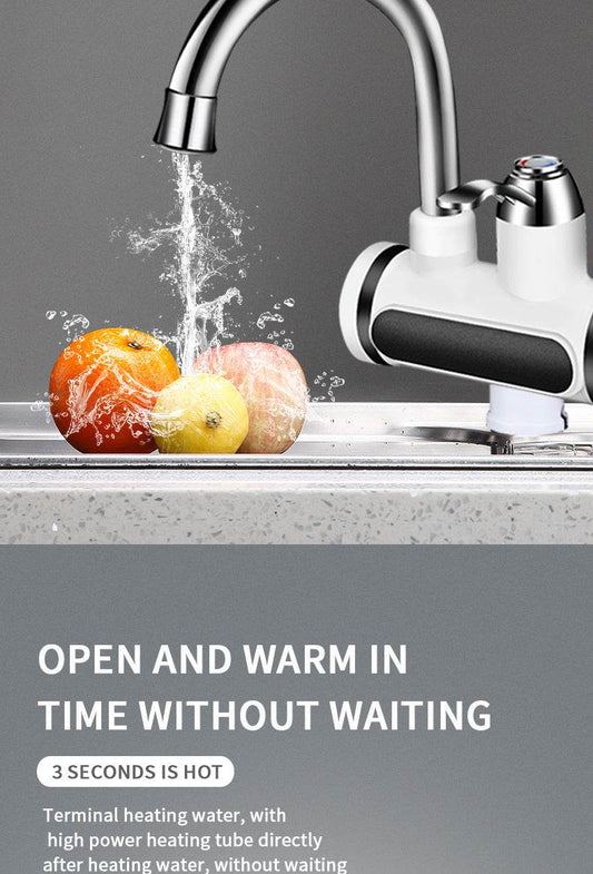 Kitchen Electric Water Tap Water Heater Temperature Display Cold Heating Faucet Hot Water Faucet Heater - ProTrendyz