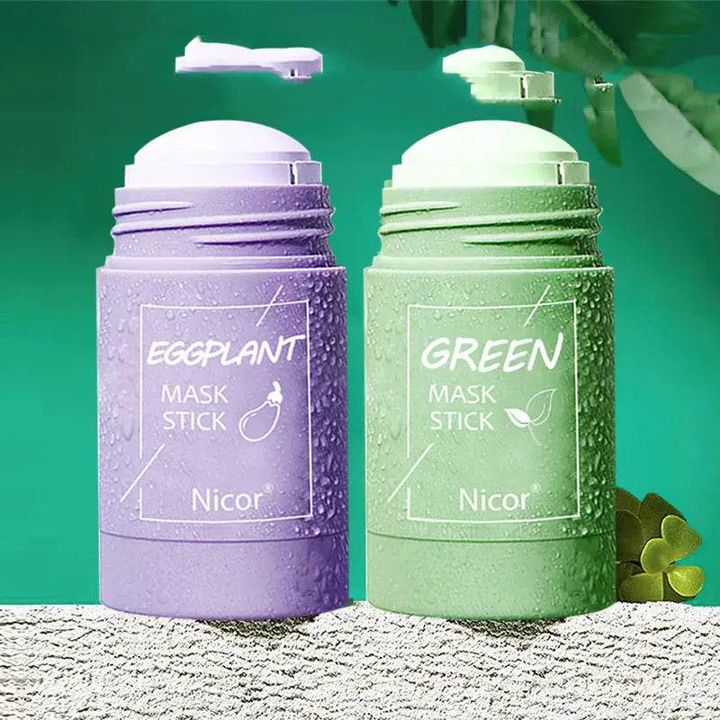 Cleansing Green Tea Mask Clay Stick Oil Control Anti-Acne Whitening Seaweed Mask Skin Care - ProTrendyz