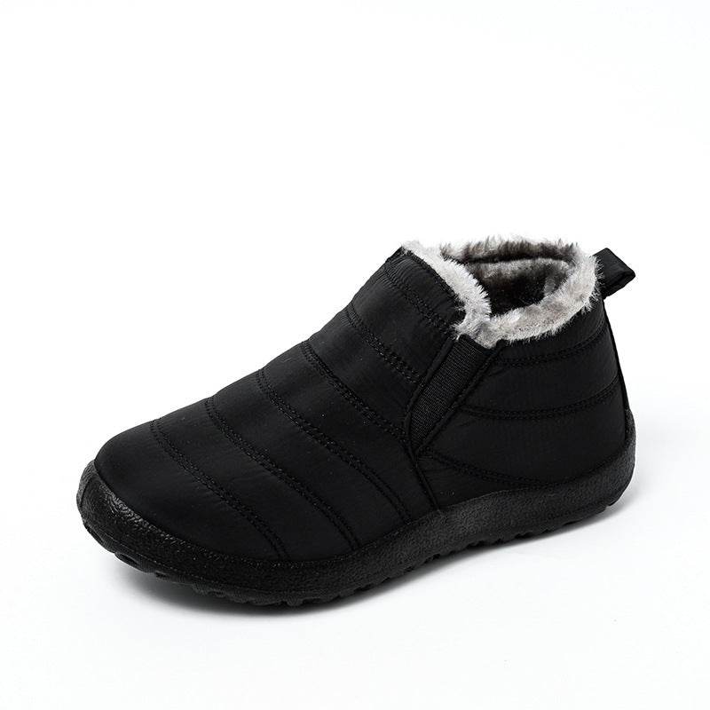 Slip on Fashion Unisex Keeping Warm Ankle Boots Men Winter Snow Boots Shoes Women Man Waterproof Lightweight Flat Plus Size Shoe - ProTrendyz