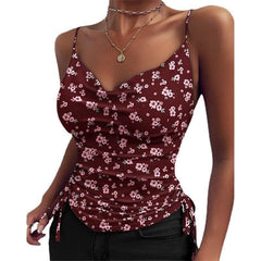 Spaghetti Strap Tops V-neck Camisole Shirts Women Summer Clothes - ProTrendyz