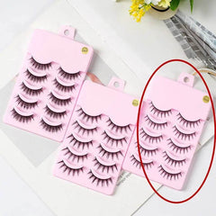 5 Pairs Manga Lashes New Arrival Anime Cosplay Natural Wispy Korean Makeup Artificial False Eyelashes - ProTrendyz